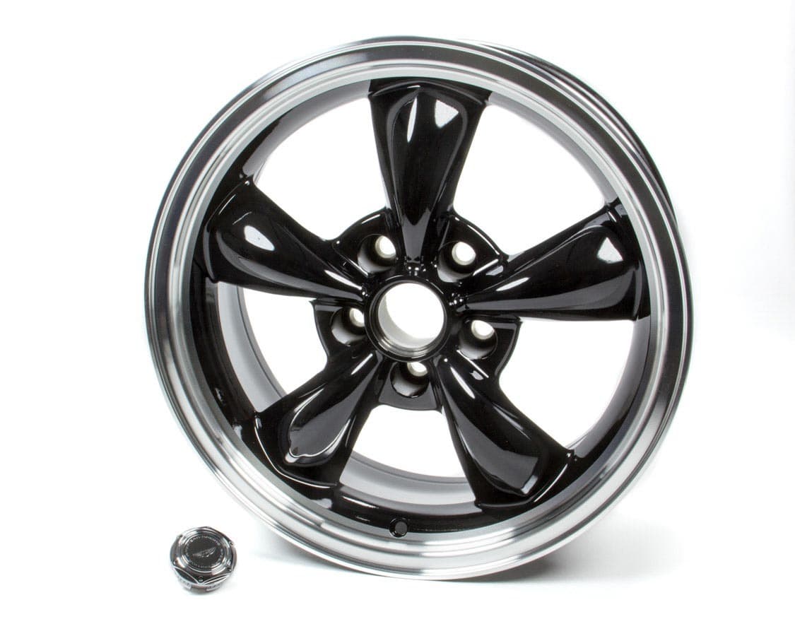 17x7 Torq Thrust M Wheel Gloss Black Machined Lip