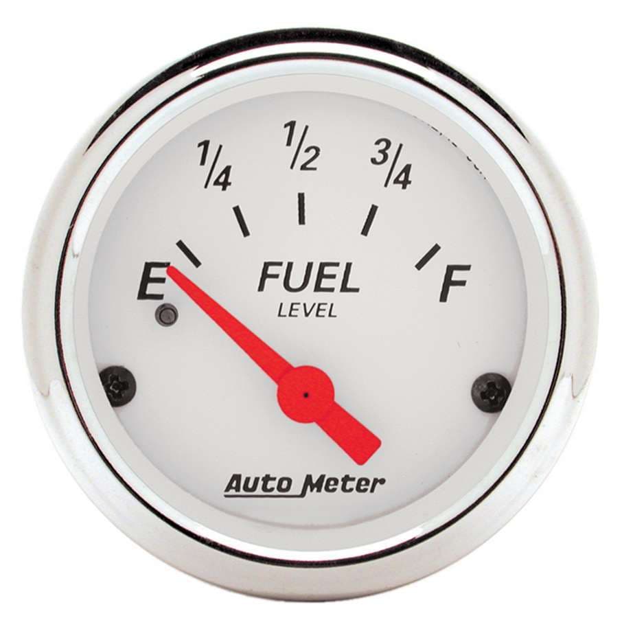 White Fuel Level Gauge 