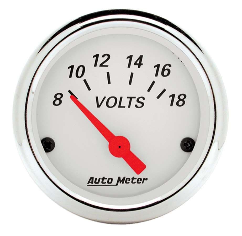 Arctic White Voltmeter 