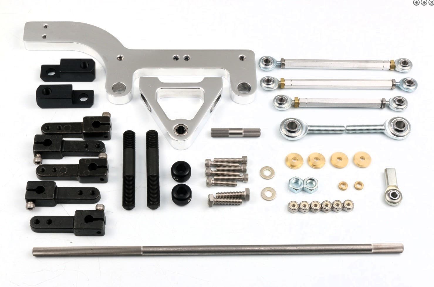 Dual Carb Linkage Kit Billet Tower & Base