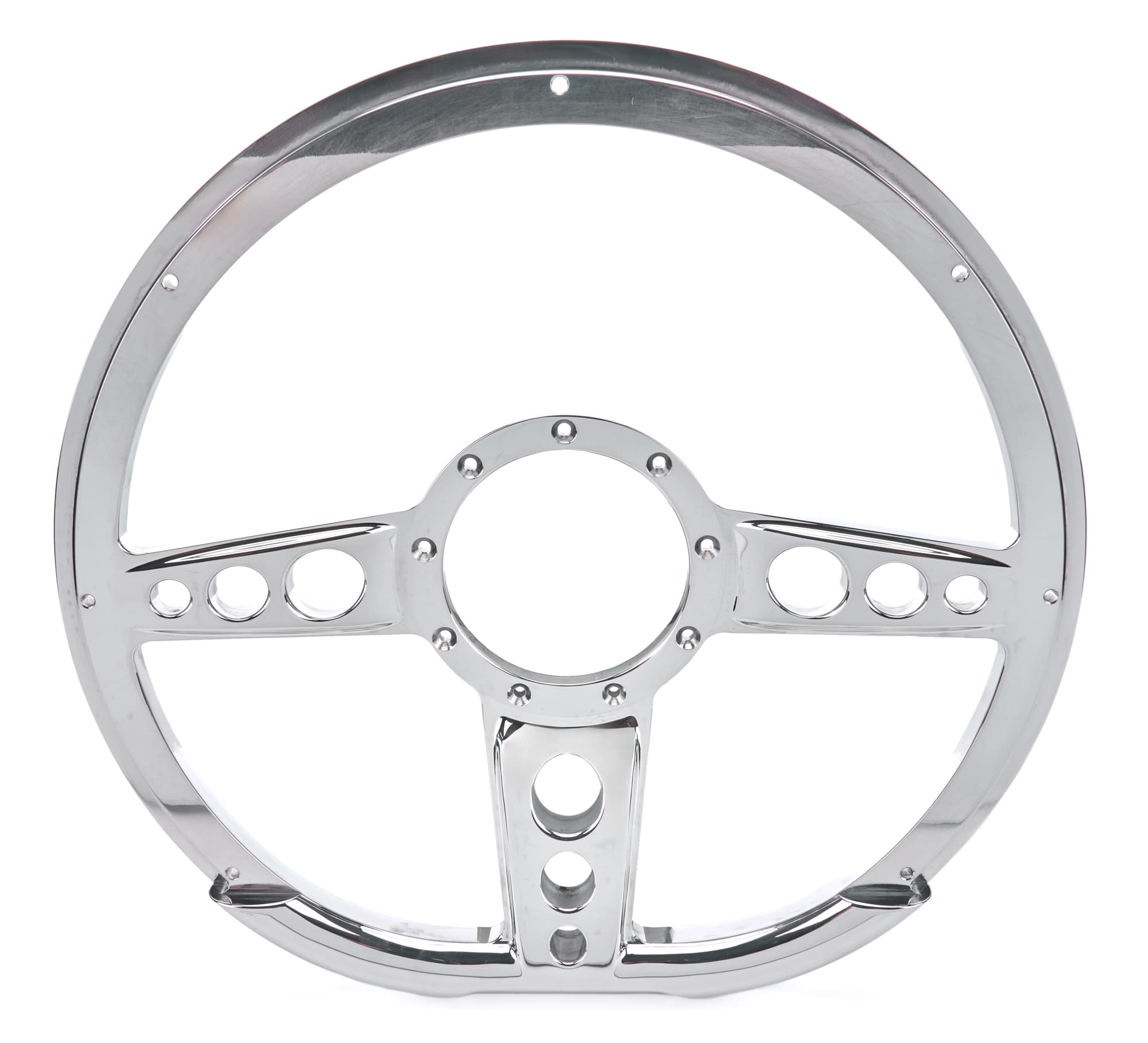 Steering Wheel 14in D- Shape Trans Am Polished