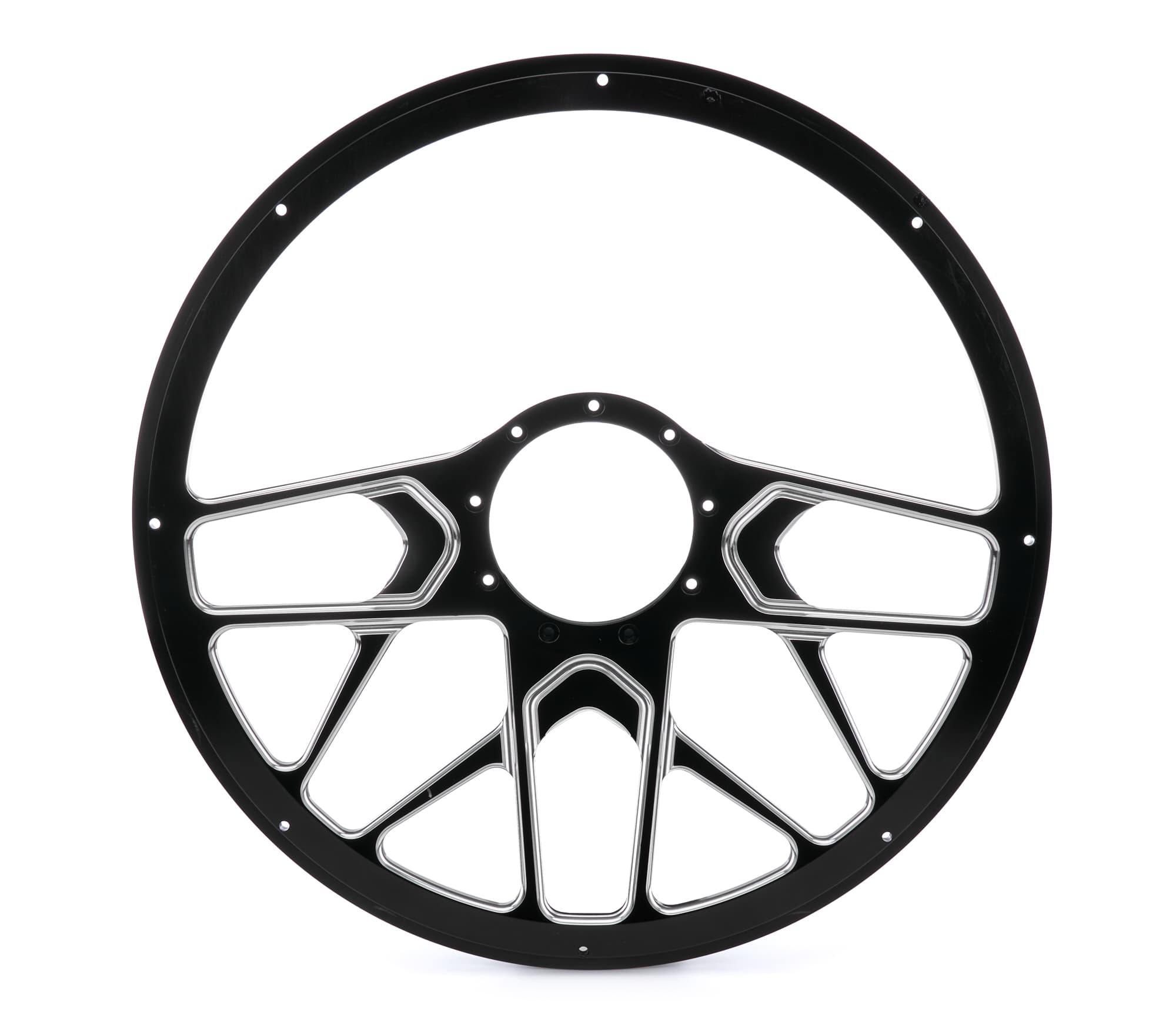 Steering Wheel 1/2 Wrap 15.5in Redline Black