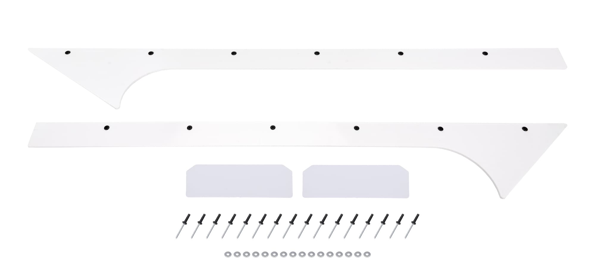 Pillar A Pair Late Model White