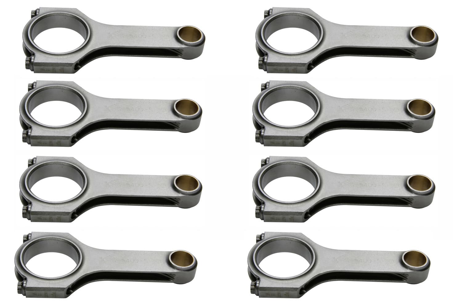 SBF 4340 Forged H-Beam Rods 5.400 w/2.123 Pin