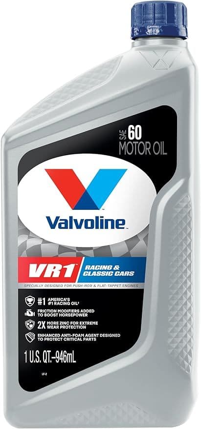 HP 60W Racing Oil VR1 1 Quart Valvoline